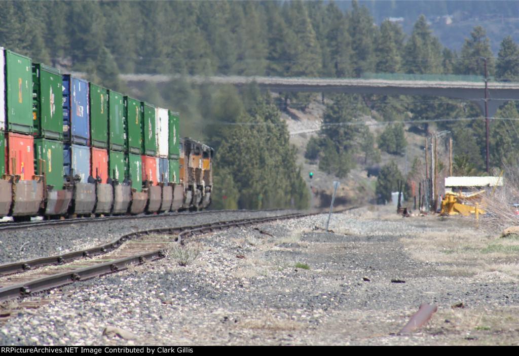 Heading past east end of Truckee yard